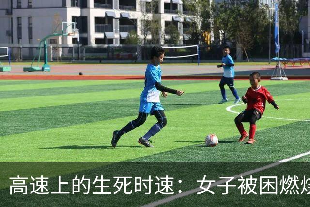 高速上的生死时速：女子被困燃烧车内，英勇救援行动上演
